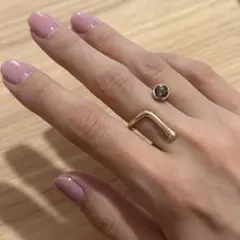 fauvirame Smoky quartz Sprout Ring 11号