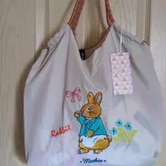 D.KELLYウサギ刺繍のエコバッグ