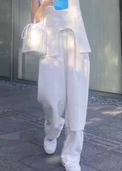 ルシェルブルー　Contrasting Fabric Pants