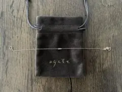 アガット K10 ブレスレット ダイヤ ノジェス
