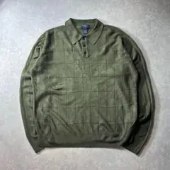 ドッカーズ DOCKERS 古着 ニット ヘンリーネック