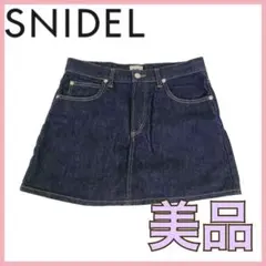 snidel スナイデル*デニム ミニスカート インディゴ Sサイズ