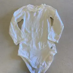 Petit Bateau フリル付きボディスーツ 24m