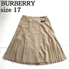 希少★BURBERRY バーバリー 巻きスカート フレア プリーツ サイズ17