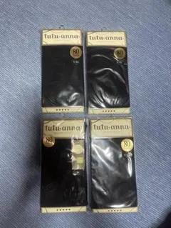 tutuanna タイツ　80デニール　ブラック　L〜LLサイズ