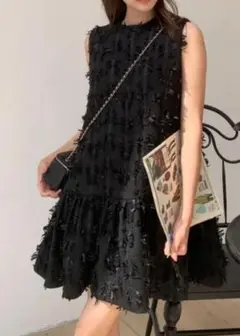 バースデーバッシュ BIRTHDAY BASH ジャガード ワンピース フリル