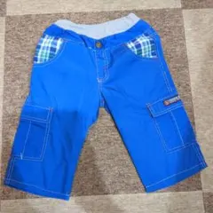青いカーゴパンツ 130cm