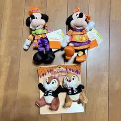 【新品未使用】ディズニー ハロウィン ぬいぐるみバッジ