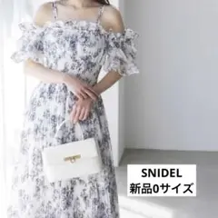 新品　Sustainableオフショルギャザーワンピース SNIDEL