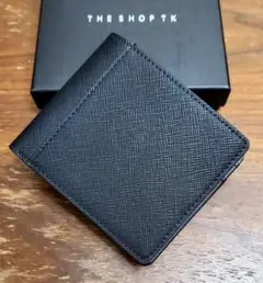THE SHOP TK　新品　メンズ　フェイクレザーウォレット(サフ/ブラ二折)