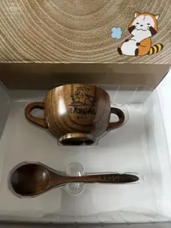 ラスカル　木製ボウル＆スプーンセット　食器　プライズ景品