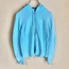 RALPH LAUREN GOLF パーカー 綿100% 水色 レディース S