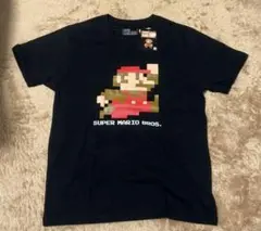 スーパーマリオブラザーズ Lサイズ おもしろTシャツ 黒 新品タグ付き