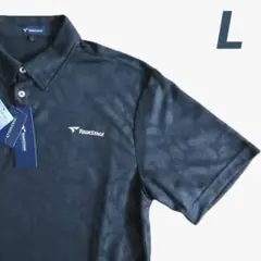 【新品】ツアーステージ ゴルフウェア ポロシャツ ネイビー Lサイズ