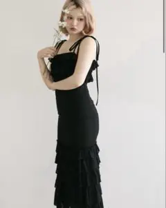 andmary Franka cotton dress ブラック