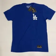 【新品タグ付】LAドジャース ロゴ Tシャツ 青 Dodgers Lサイズ