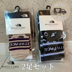 韓国限定✨　ノースフェイス　レオパード 靴下　24cm