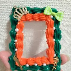 トレカデコ オレンジ 緑
