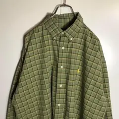 【オーバーサイズ】ラルフローレン古着ワンポイント刺繍イエローポニー90s大きめ