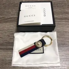 グッチ シェリーライン キーホルダー キーリング