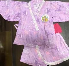 ラプンツェル　甚平　ディズニー　プリンセス　100 浴衣
