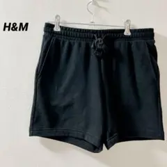 エイチアンドエム　ブラック　ショート　パンツ　コットン混　XS