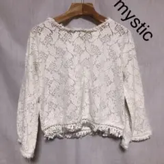 mystic ブラウス レース トップス