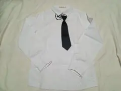 サイズ160　長袖ワイシャツ　黒ネクタイ付き