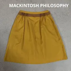 MACKINTOSH PHILOSOPHY フレアスカート マスタードカラー