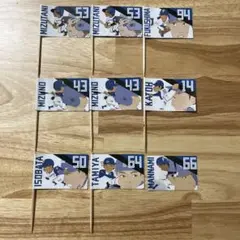 北海道日本ハムファイターズ グルメ 旗 9点セット キーホルダー2点セット