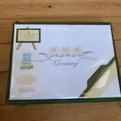 未使用◆ジャガー織　ロングサイズシーツ　270ｃｍ 　綿100％　白◆