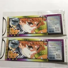 鬼滅の刃　最強ジャンプ　チケット風ステッカー　我妻善逸
