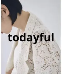 【最安値】TODAYFUL レースオーバージャケット　38