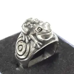 かすう工房　ネックレス　カエル 蓮に蛙首飾｜和のシルバーアクセサリーブランド［かすう工房］