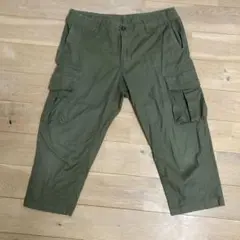 TK オリーブ カーゴパンツ 7分丈パンツ4ポケット