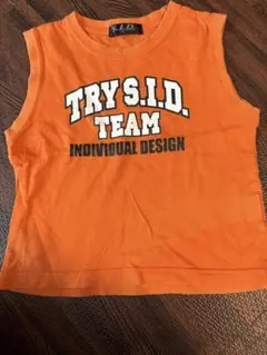オレンジ タンクトップ TRY S.I.D.