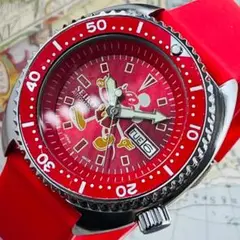 【新品仕上げ】セイコーSEIKOダイバーズ自動巻きスケルトン91245ミッキー
