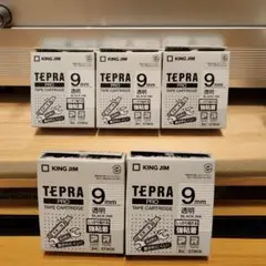 TEPRA PRO 透明9mmBLACK INK