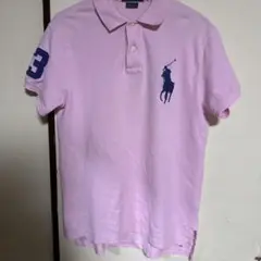 Polo by Ralph Lauren ピンク ポロシャツ M ビッグポニー