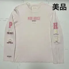【美品】PINK HOUSE ピンクハウス 長袖 L ワッペン