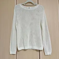 UNIQLO メッシュクルーネックセーター　M