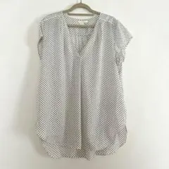 H&M レディース半袖トップスプラウス　Vネック　ドット柄　36