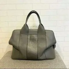 FURLA グレー レザー トートバッグ 中古
