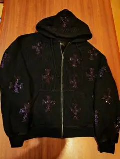 UNKNOWN LONDON 限定版 パーカー クロス装飾 フード unisex