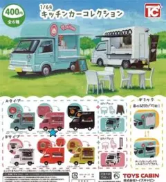 ガチャ 1/64 キッチンカーコレクション (Aタイプ ピンク わたあめ)