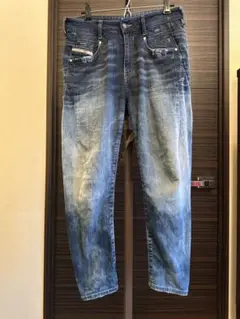 DIESEL ジョグジーンズ W25 イタリア製 ダメージ加工 ストレッチデニム