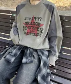 配色切り替えスウェットT