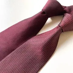 ネクタイ　SILK100％ ボルドー色　セット　日本製　ビジネス　秋コーデ