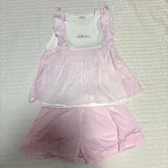 しまむら　花柄ノースリーブセットアップ　130