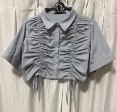 ドロストシャツ(半袖) Heather ヘザー 半袖シャツ グレーストライプ